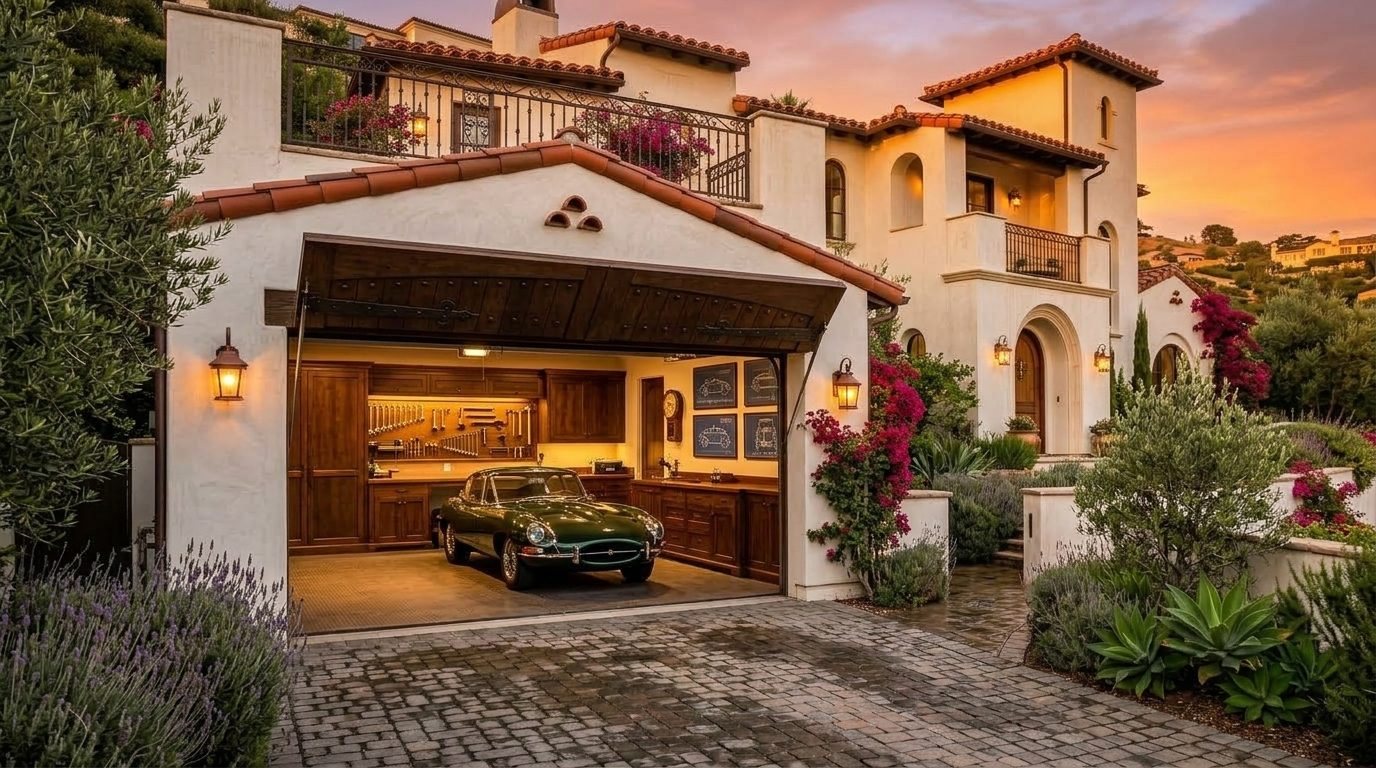 Mateo Garage Door Service Garage Door Gliding Open Revealing Warm Illuminated Interior
